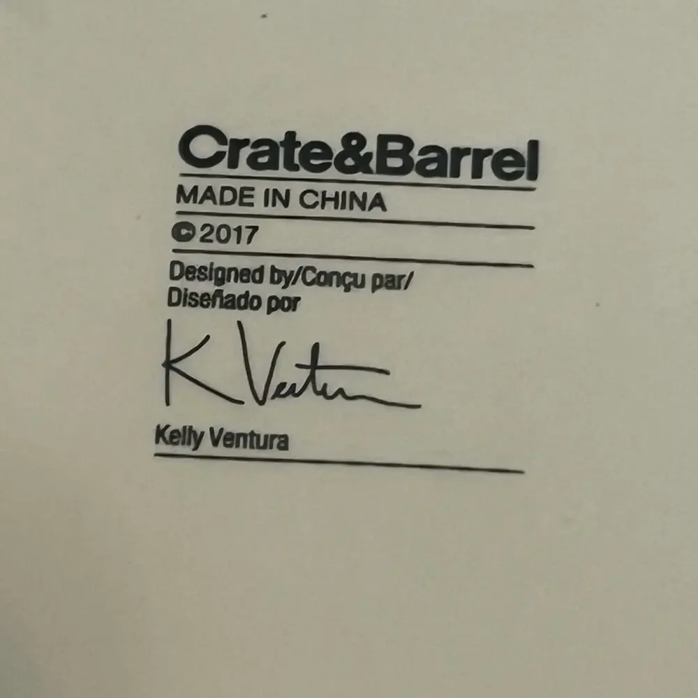 Crate & Barrel Kelly Ventura Salad Plates, set of 2